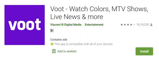 colors tv voot app download