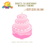 Chutti TV Birthday Wishes Timing