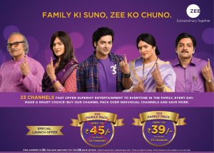 Pricing and Chanenls at Zee Family Pack