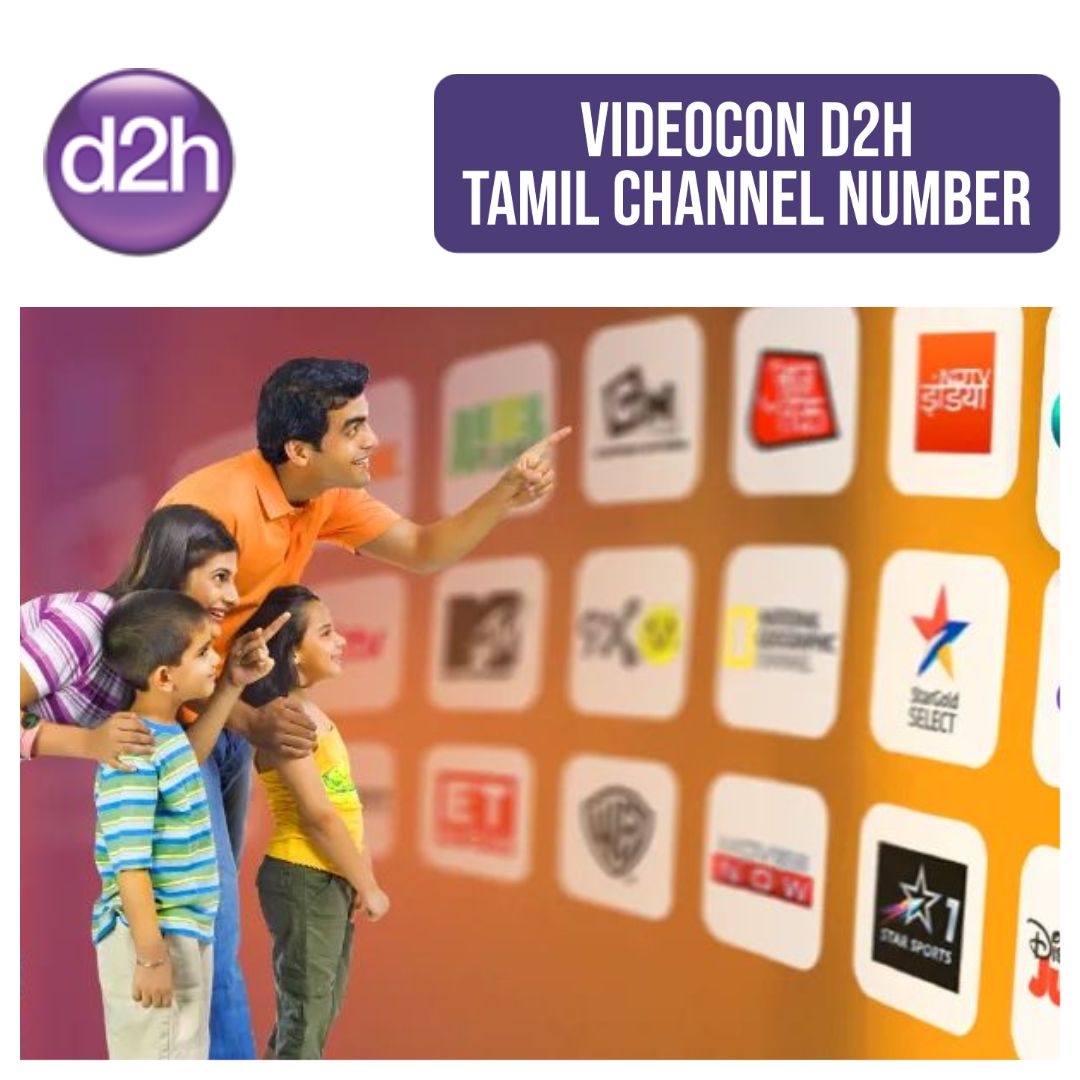 Videocon D2H Tamil Channel List - Channel Number And Packages