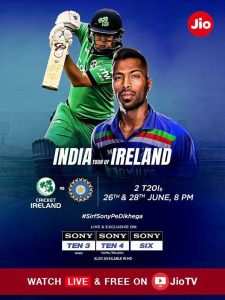 IRE Vs IND Live Streaming OTT 