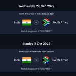 South Africa Tour of India 2022