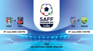 SAFF Championships India VS Pakistan Live