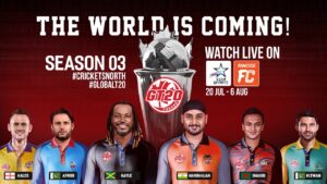 Global T20 Canada Season 3 Live Streaming on Fancode