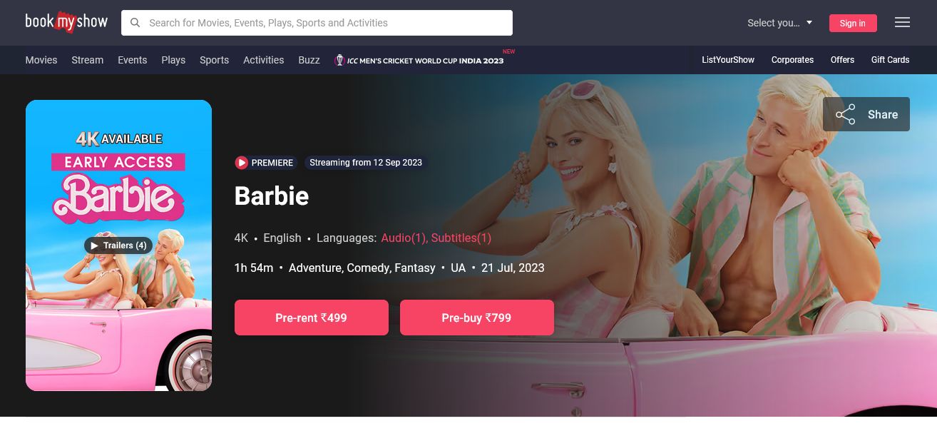 Watch Barbie Movie Online